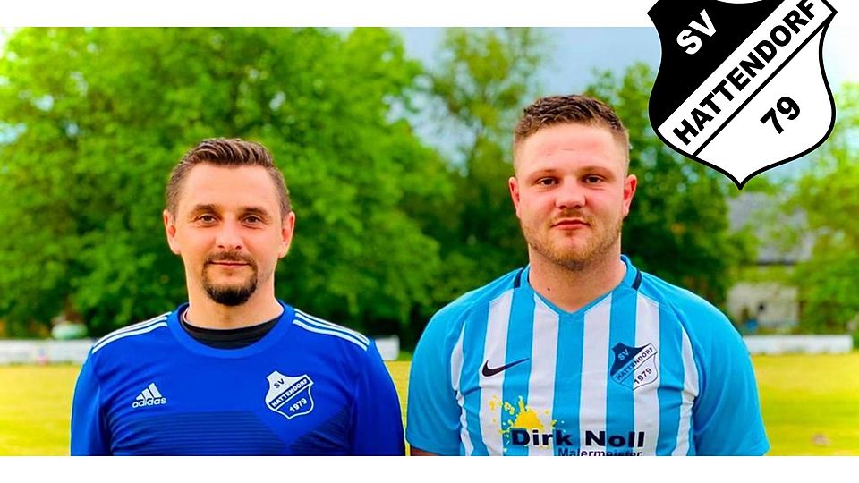 Trainer Boris Loch (links) hat seinen Vertrag beim SV Hattendorf erwartungsgemäß verlängert und kann sich über die Rückkehr von Edgar Klaus freuen. Foto: Rinner  SV Hattendorf 