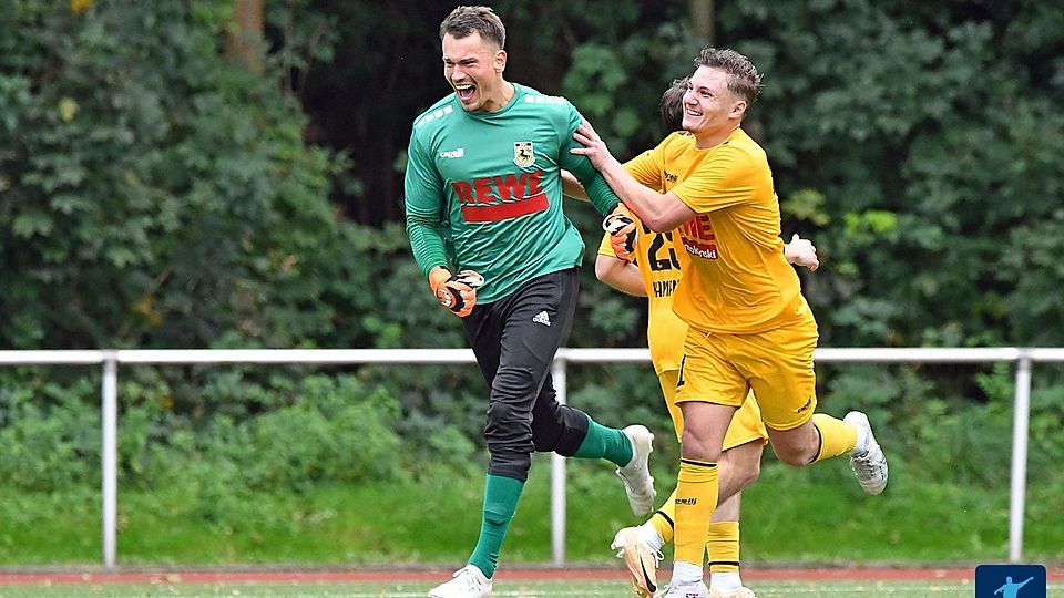 Frederic Westergerling durfte Anfang Oktober 2023 selbst jubeln, als er selbst den 1:1-Ausgleich beim Hombrucher SV in der 95. Minute erzielte.