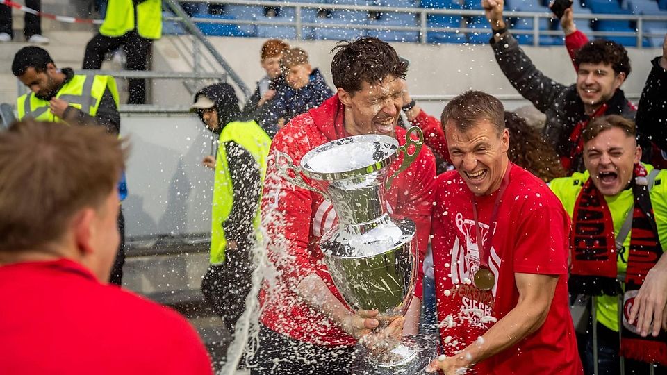 Ex-Löwe Emanuel Taffertshofer krönte seine Zeit in Wiesbaden zum Abschied mit dem Gewinn des Landespokals Hessen.