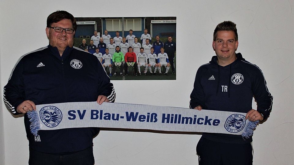 Hillmickes Spielertrainer Bastian Schildt (rechts) und sein "Co" Amir Mahmood bleiben über den Sommer 2021 hinaus am Fockenberg.