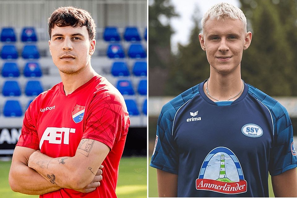 Kevin Haug (li.) und Flemming Schug verstärken den FC Memmingen.