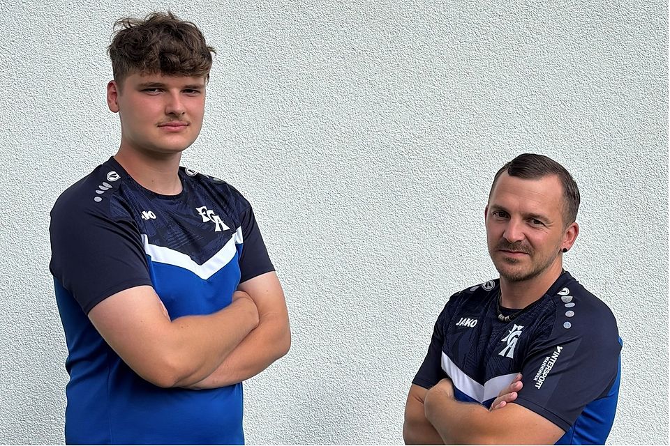 Stehen seit Vorbereitungsbeginn auf der Kommandobrücke des FC Altrandsberg: Chefanweiser Johann Holzapfel (rechts) und Co-Trainer Benedikt Friedrich.