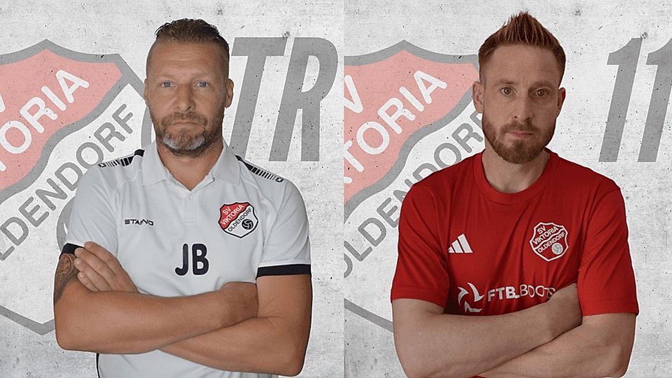 Trainer Jörg Blicharski (l.) und Neuzugang Tobias Mannke (r.)