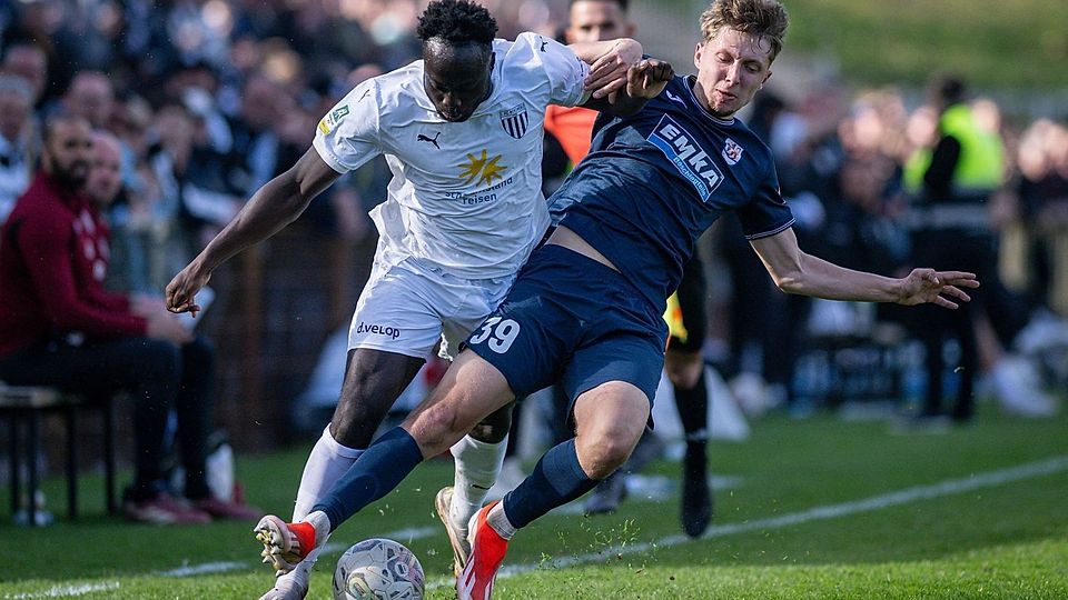 Eng zur Sache geht es in der Regionalliga West. 