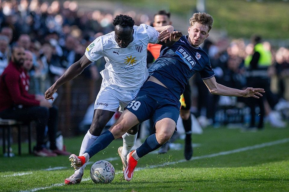 Eng zur Sache geht es in der Regionalliga West. 