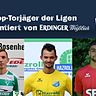 Die Toptorjäger der Landesliga Südost: Marko Dukic (SB Rosenheim), Andre Gasteiger (TSV Eintracht Karlsfeld) und Nasrullah Mizra (FC Unterföhring; v.l.n.r.)