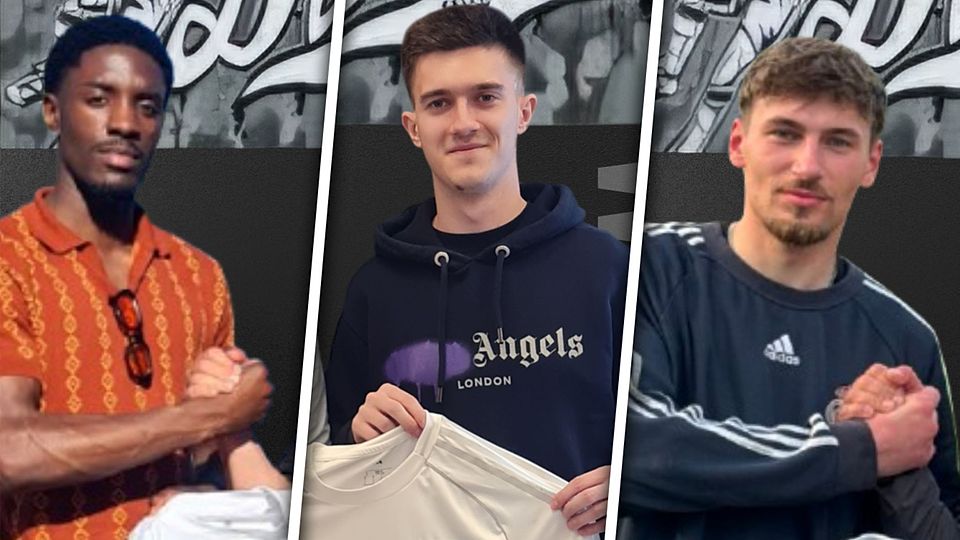 Mit (v.l.) u.a. Lucas de Brito, Nico Schunk und Marshall Ströde hat sich Rheinland Dremmen teils namhaft verstärkt.