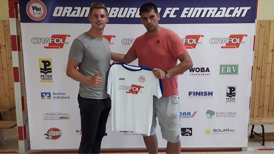 Domenic Schupp (links) spielt künftig für den OFC.              (F. Verein)