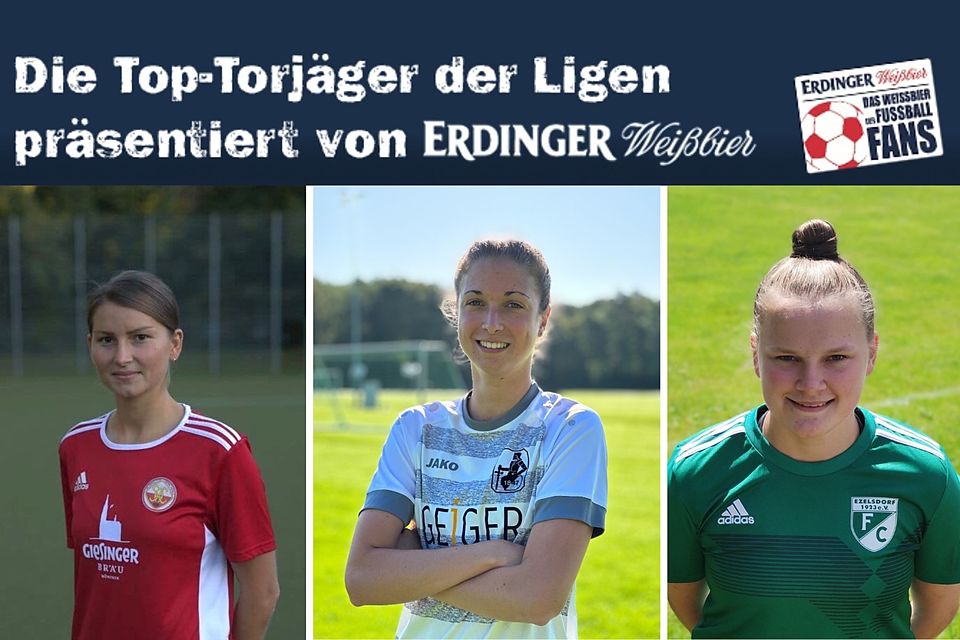 Sarah Höbel (m.) führt die Torschützenliste vor Johanna Appel (l.) und Franziska Dirner (r.) an.