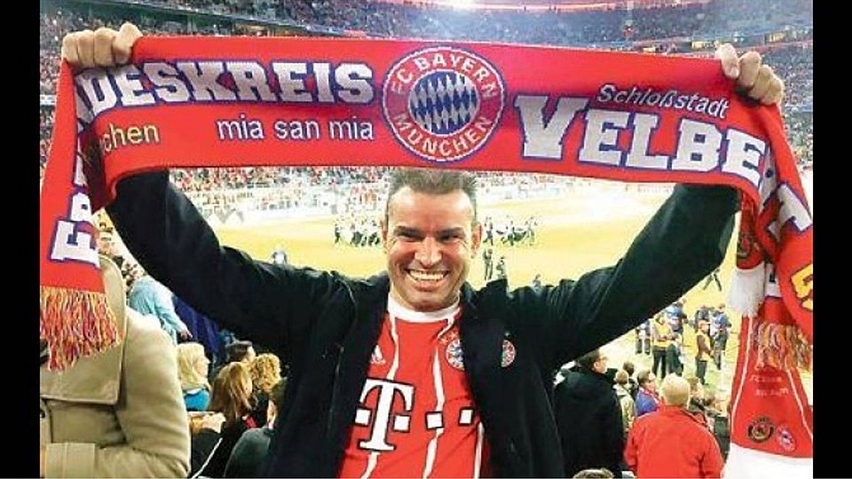 Mike Kruse im Stadion: Schon seit seiner Kindheit ist er ein riesiger Fan des FC Bayern München. Nie gab es einen anderen Verein für ihn. Kruse