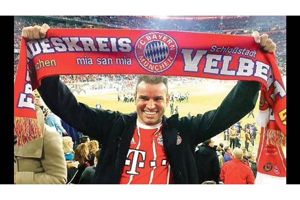 Mike Kruse im Stadion: Schon seit seiner Kindheit ist er ein riesiger Fan des FC Bayern München. Nie gab es einen anderen Verein für ihn. Kruse
