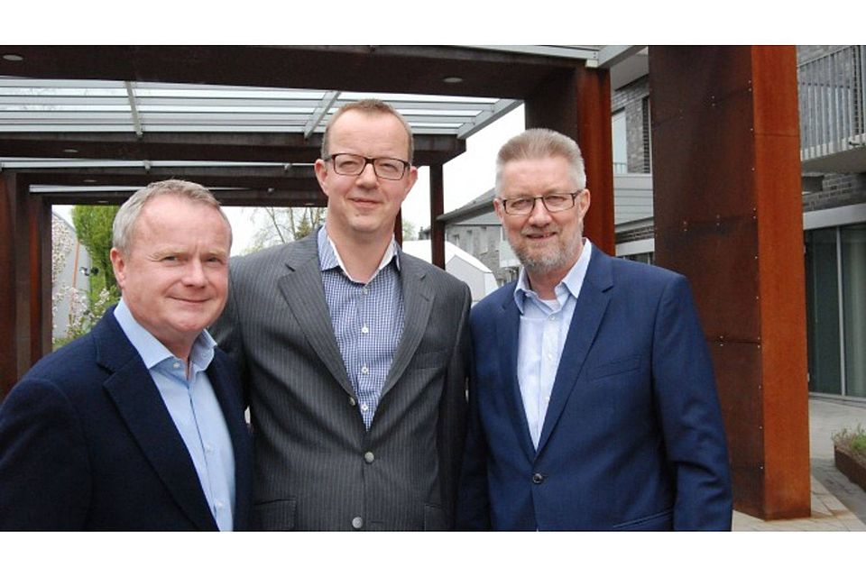Manfred Schnieders (komm. Präsident), Wilfried Busch, Peter Wolf (Vizepräsident Finanzen). Foto: FLVW