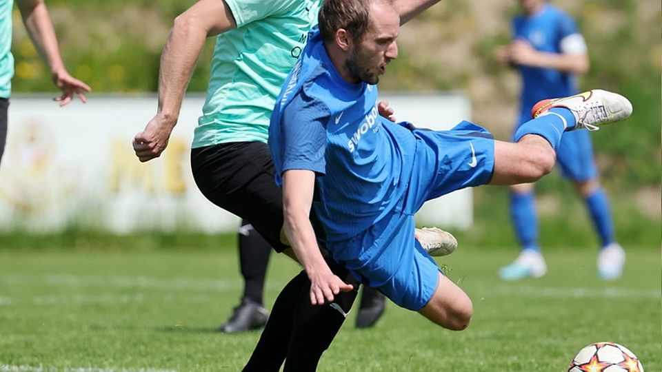 Lukas Ried rettete dem FC Wiggensbach noch einen Punkt.