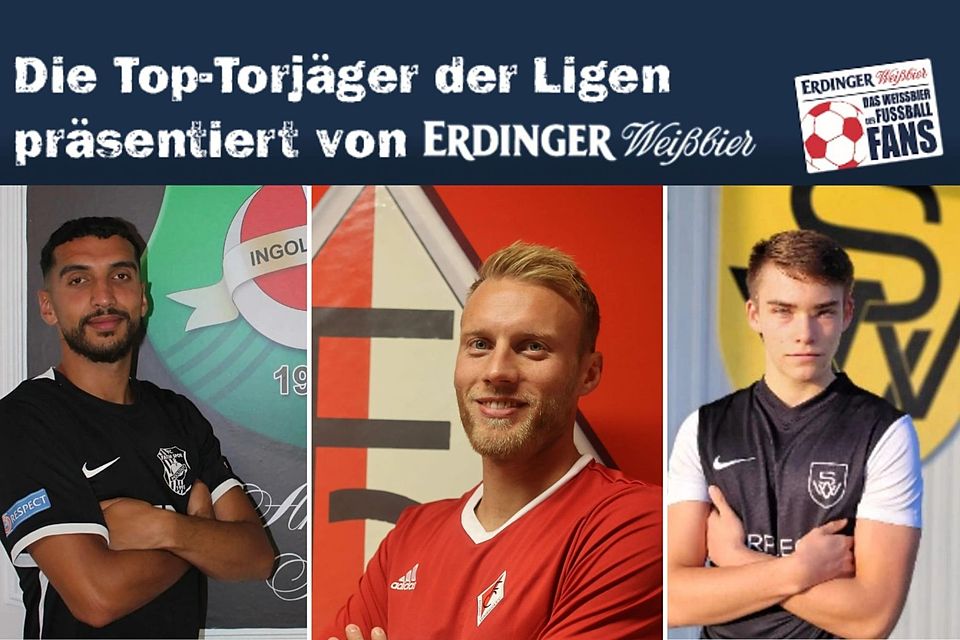 Andreas Hohlenburger (M.) führt die Torschützenliste der Kreisliga Doanu/Isar weiterhin komfortabel an. 