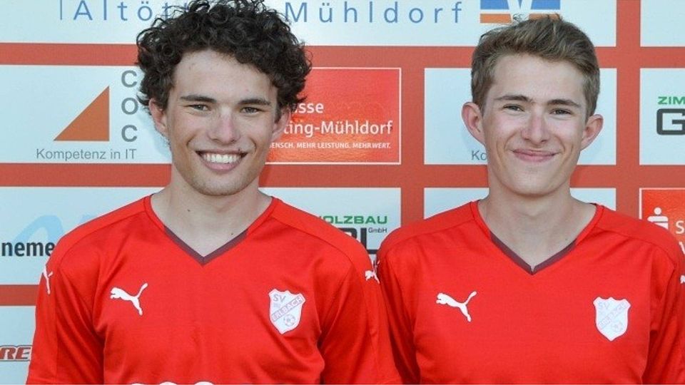 Spielen ab der neuen Saison im Dress des SVE: Christoph und Maximilian Eichinger/ Foto: Verein
