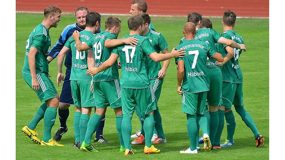 Alemannia Haibach will alle Kräfte bündeln. Die Unterfranken stehen vor einer schwierigen Saison. F: Eberhardt
