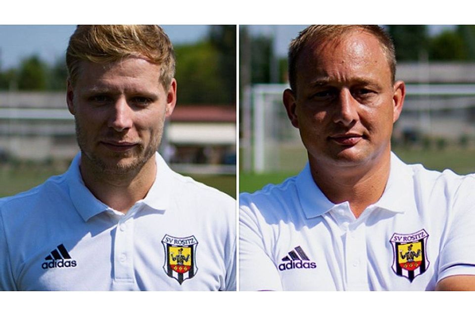 Manu Vincenz und Martin Teuber bleiben als Trainerteam Rositz erhalten. © SV Rositz