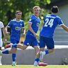 Henry Held (Bildmitte) machte zuletzt in der U21 von Darmstadt 98 auf sich aufmerksam. 