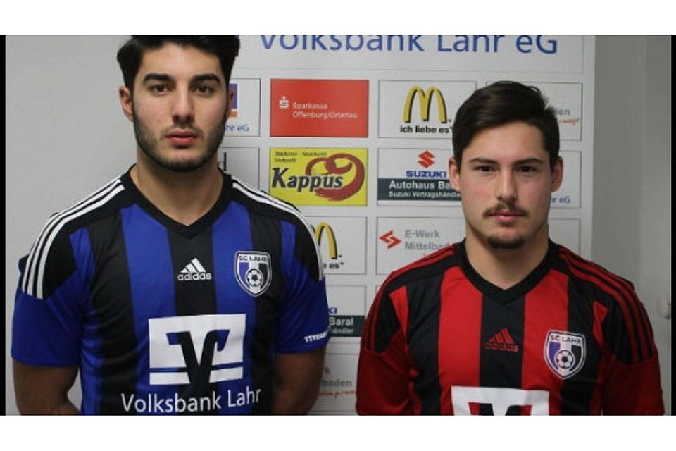: Mit Cem Gürsoy (links) und Danny Laag (rechts) spielen ab sofort zwei gebürtige Lahrer wieder in ihrer Heimatstadt beim Verbandsligisten SC Lahr.