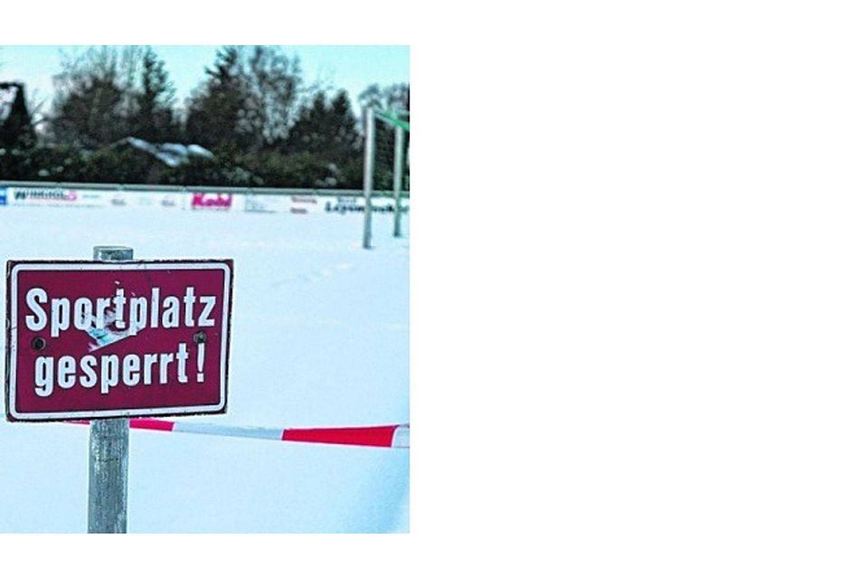 Auch auf dem Sportplatz des SV Rott ist derzeit noch nicht an Fußballspielen zu denken. Foto: Kaiser