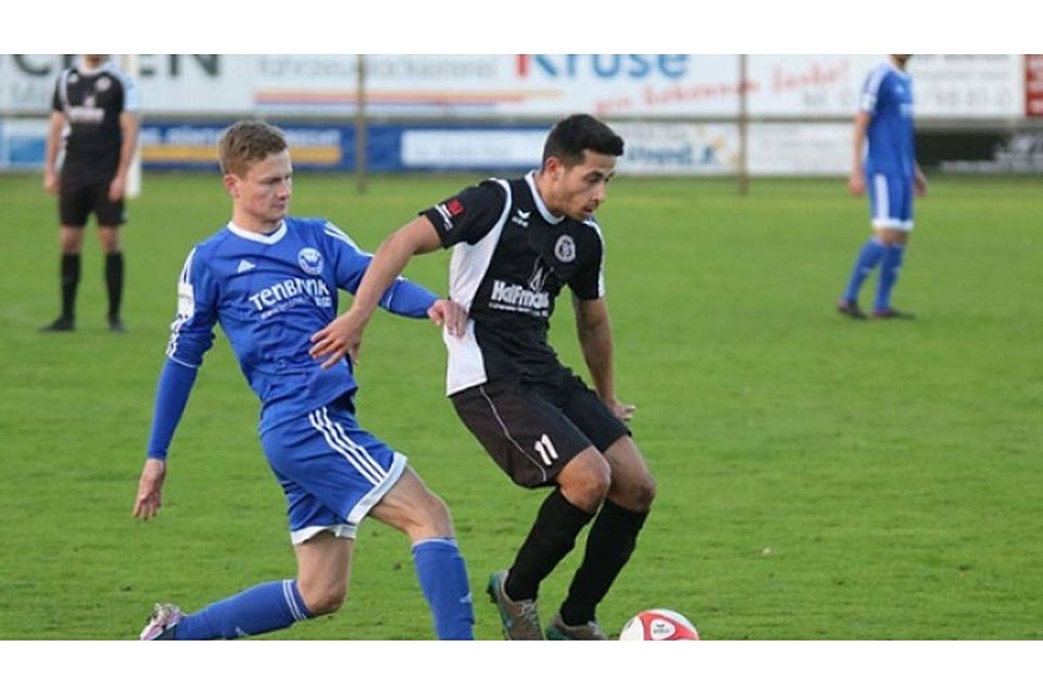 Führungstreffer: Delbrücks Andrea Cesa schoss gegen Stadtlohn das 1:0 und war auch sonst an vielen Offensivaktionen beteiligt. F: Heinemann