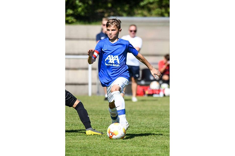 Lenny Schönberger erzielte für die D-Junioren des JFV FC Aar vier Tore.	 Foto: Katrin Weber