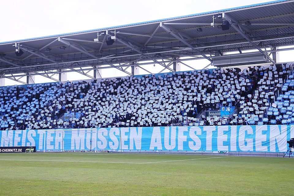 Klare Botschaft der Fans des Chemnitzer FC.