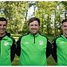v.l.n.r.: Daniel Binder (Co-Trainer), Martin Kiesewetter (Trainer), Nikolas Kopp (spielender Co-Trainer)