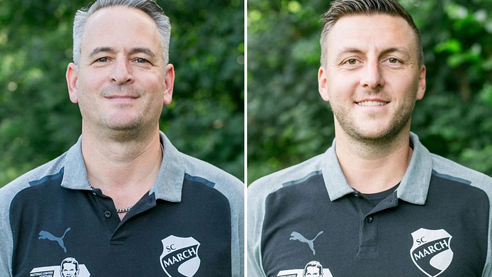 Chefcoach Alexander Arndt (links) verlässt den SC March, seine Nachfolge tritt sein bisheriger Co-Trainer Simon Schweiger an. | Fotos: Sandra Beck