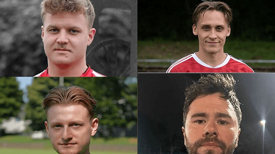 Von links nach rechts: Tim-Samuel Bengs, Tristan Joel Müller, Niklas Daunheimer und Tamgac Kece haben neue Vereine.