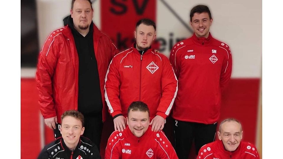 Das neue Trainerteam bei Rot-Weiß Hockstein.