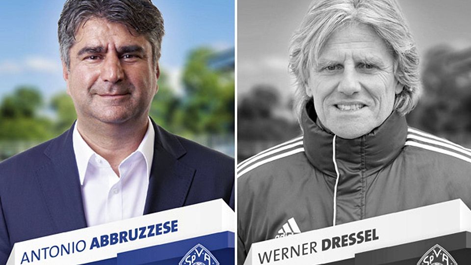 Antonio Abbruzzese (li.) ist zurück im Amt - Werner Dreßel wurde entlassen. Montage: FuPa