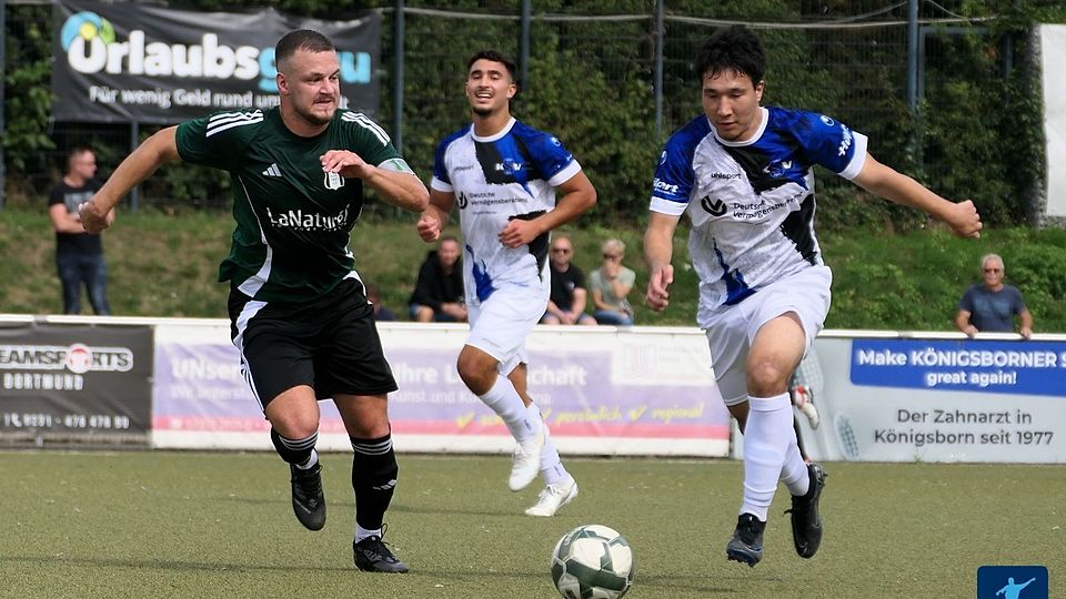 YEG Hassel (in Schwarz) verlor beim Königsborner SV.