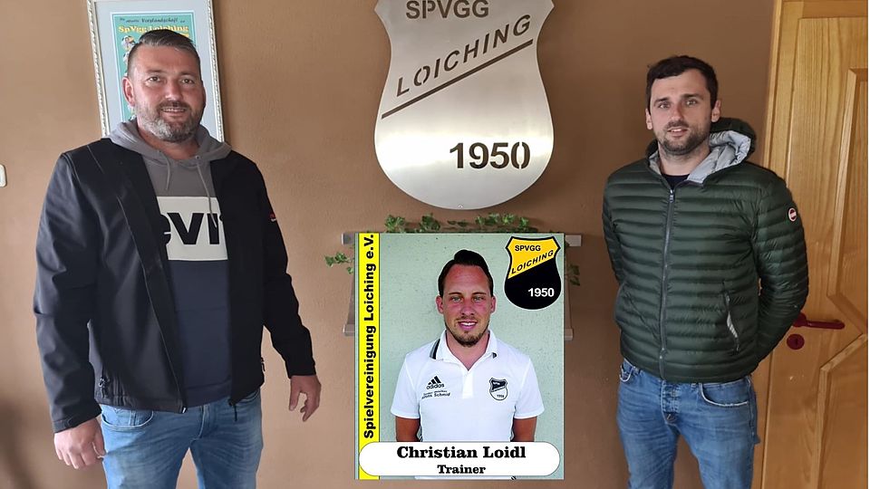 Loichings Sportlicher Leiter Michael Weiß (li.) begrüßt Julian Schwägerl bei der SpVgg. Christian Loidl (kleines Bild) wird auch in den nächsten beiden Spielzeiten der Cheftrainer sein.