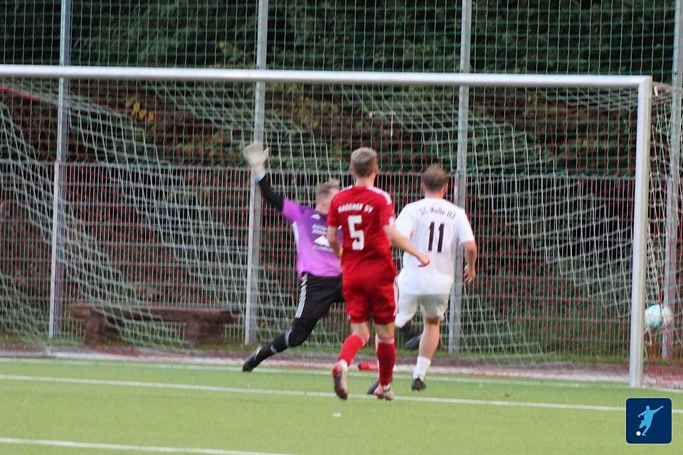 Tom Rademacher gelingt der Anschlußtreffer für SC Melle 03 II