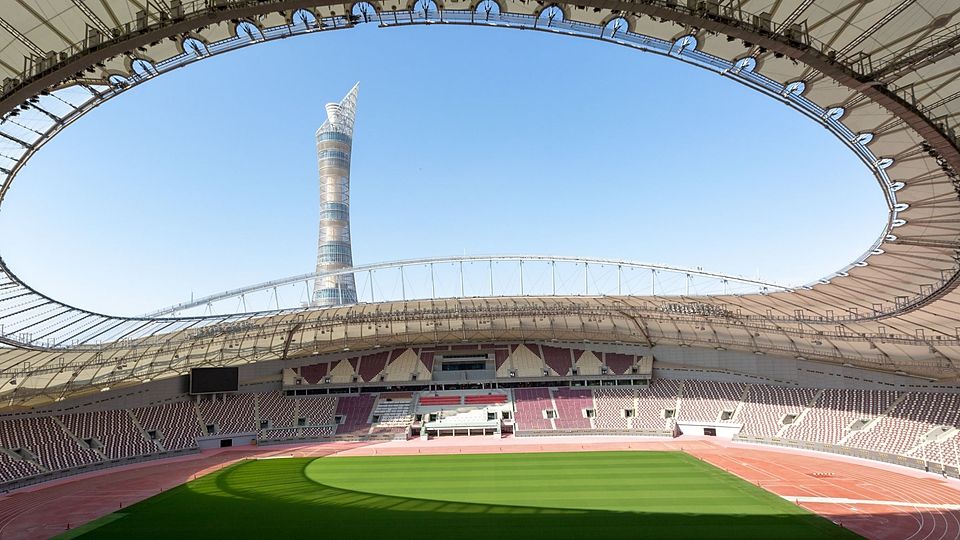 Das Khalifa International Stadium ist einer der Spielorte für die WM in Katar, die am Sonntag beginnt.