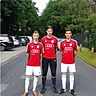 Marcus Slonek, Florian Wagner und Anis Cecunjanin kicken erfolgreich für den Profi-Klub FC Ingolstadt.  Fotos: privat