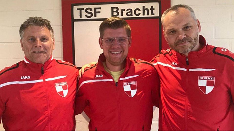 Abteilungsleiter David Friederichs freut sich auf die Zusammenarbeit mit Thomas Welzer (rechts) und Manfred Pickolin (links). Foto: TSF Bracht