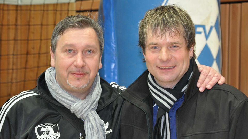 Abteilungsleiter Sigi Helgert (links) und Trainer Harry Stöhr bildeten über Jahre ein erfolgreiches Team    Foto: Helgert