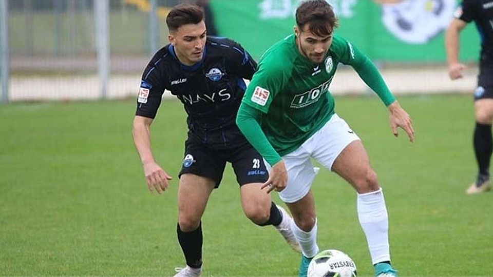 Fraglich: Dardan Karimani (l.) ist angeschlagen und könnte der U21 des SC Paderborn 07 am Sonntag nicht zur Verfügung stehen. F: Heinemann