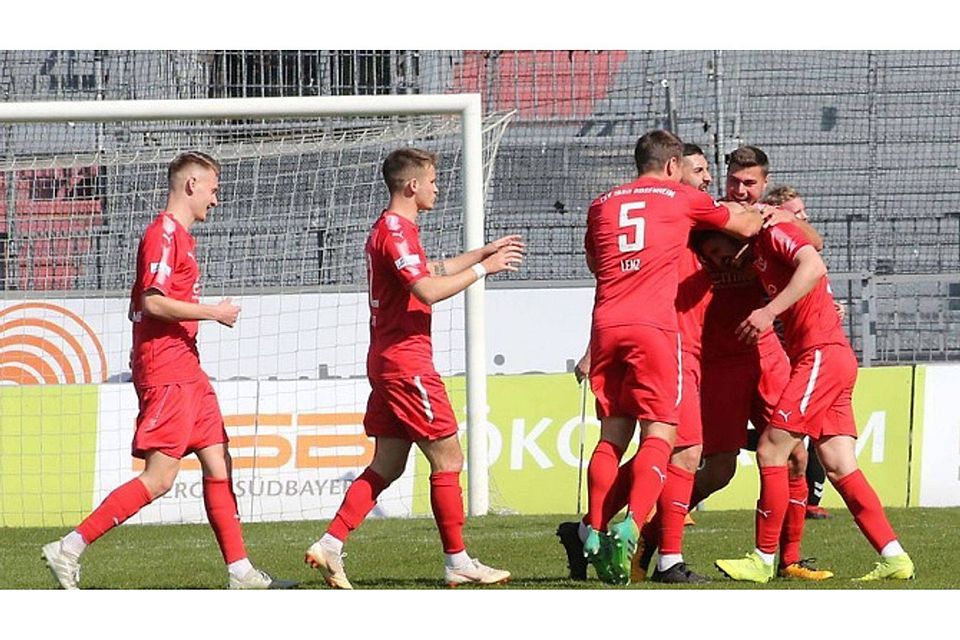 Ganz wichtige drei Zähler sicherte sich der TSV 1860 Rosenheim im Heimspiel gegen den FC Ingolstadt II. F: Buchholz