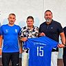 Von links nach rechts: Annan Kaya, Oktay Demirarslan, Chris Heger, Zafer Kurban, Daniel Krämer - das Trainerteam des SV Flörsheim