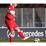 Marc Stein trifft für den VfB II zum 1:2-Anschlusstreffer in Mannheim – am Ende setzt es beim Favoriten eine 1:3-Niederlage. Foto: Baumann