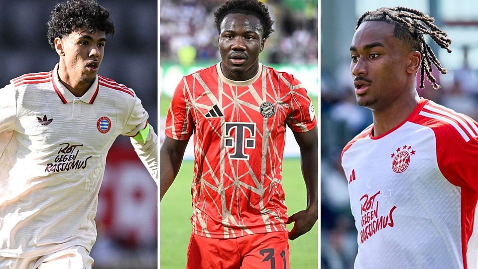 Aznou (l.), Irankunda (m.) und Kusi-Asare (r.) legten beim letzten Marktwert-Update von Transfermarkt.de besonders zu.