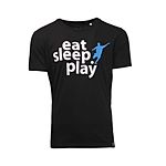 FuPa-Shirt: Eat Sleep Play (schwarz)