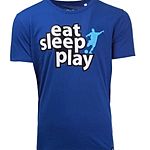 FuPa-Shirt: Eat Sleep Play (blau)