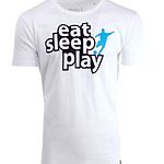 FuPa-Shirt: Eat Sleep Play (weiß)