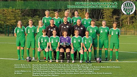SG Union Sandersdorf Frauenmannschaft Saison 19/20