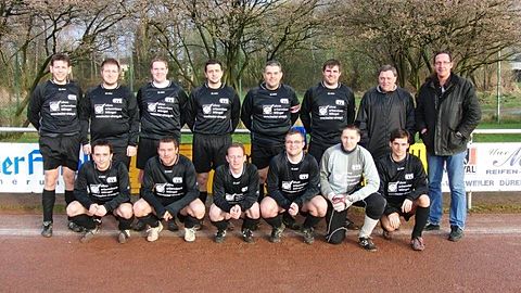 Wollny, Teppler, Gorgs, Kranen, Harter, Decker, Trainer Harter, Sponsor Strang, Taki Gkorovelis, Sacher, SChleip, Schieren, Kruse, Schneiders