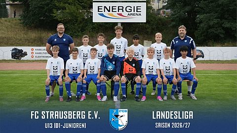 Mannschaftsfoto: D-Jugend (U13) - FC Strausberg - Saison Herbst 26